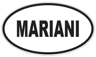 MARIANI - Oval Magnet