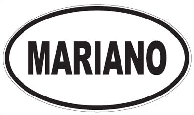 MARIANO - Oval Magnet