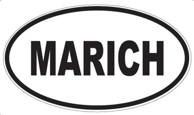 MARICH - Oval Magnet