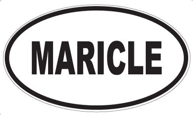 MARICLE - Oval Sticker