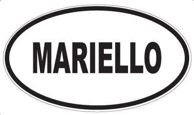 MARIELLO - Oval Sticker