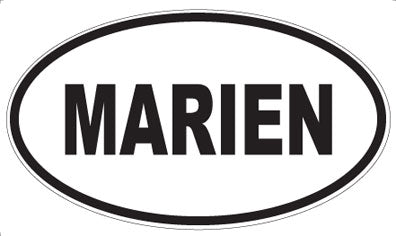 MARIEN - Oval Sticker