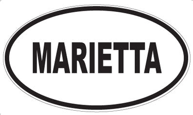 MARIETTA - Oval Magnet