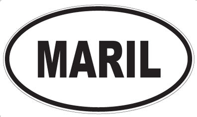 MARIL - Oval Sticker