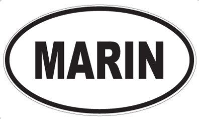 MARIN - Oval Sticker