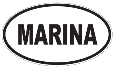 MARINA - Oval Magnet