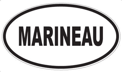MARINEAU - Oval Sticker