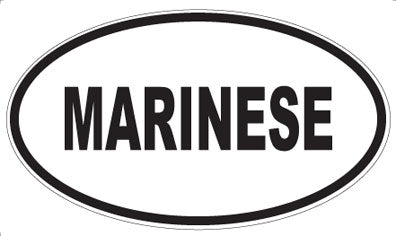 MARINESE - Oval Magnet