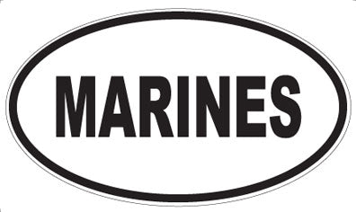 MARINES - Oval Magnet