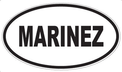 MARINEZ - Oval Sticker
