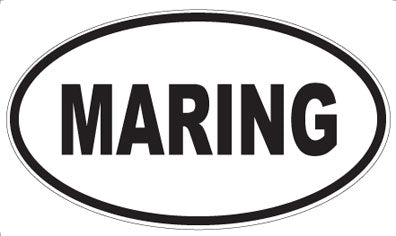 MARING - Oval Sticker