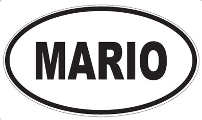 MARIO - Oval Sticker