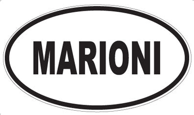 MARIONI - Oval Sticker