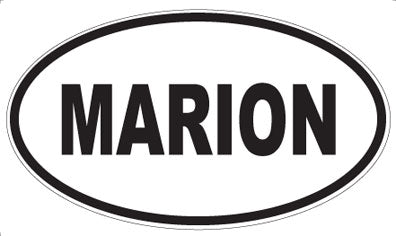 MARION - Oval Magnet