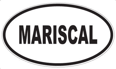 MARISCAL - Oval Sticker
