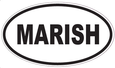 MARISH - Oval Sticker