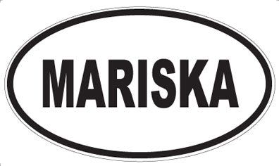 MARISKA - Oval Sticker