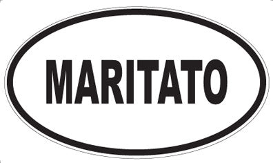 MARITATO - Oval Sticker
