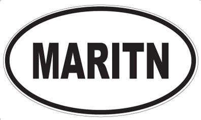 MARITN - Oval Sticker