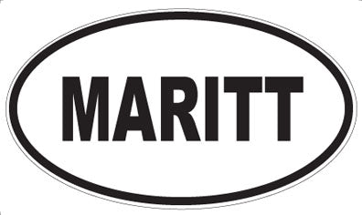 MARITT - Oval Sticker
