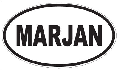 MARJAN - Oval Sticker