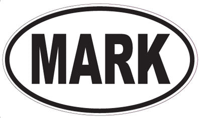 MARK - Oval Sticker