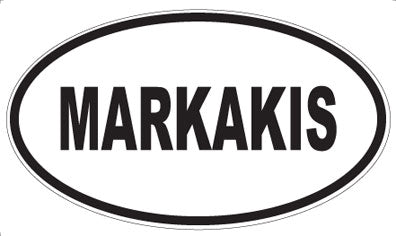 MARKAKIS - Oval Magnet