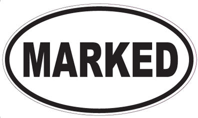 MARKED - Oval Sticker