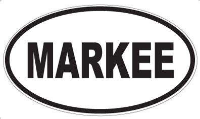 MARKEE - Oval Sticker