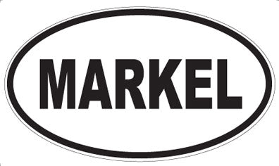 MARKEL - Oval Sticker