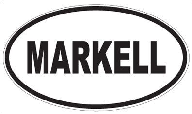 MARKELL - Oval Sticker