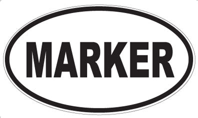 MARKER - Oval Magnet