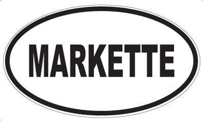 MARKETTE - Oval Magnet