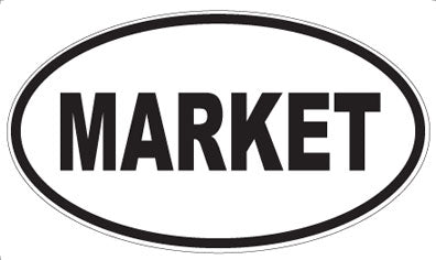 MARKET - Oval Magnet