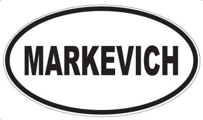MARKEVICH - Oval Magnet