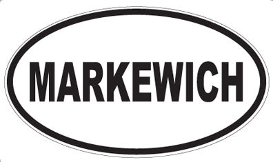MARKEWICH - Oval Sticker