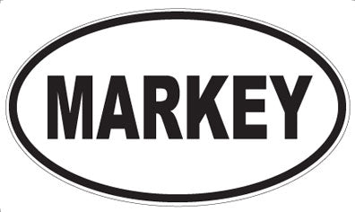 MARKEY - Oval Sticker