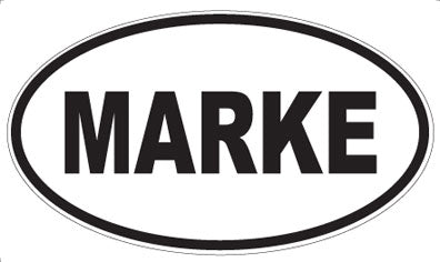 MARKE - Oval Magnet