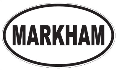 MARKHAM - Oval Sticker