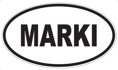 MARKI - Oval Sticker