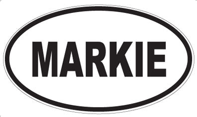 MARKIE - Oval Sticker