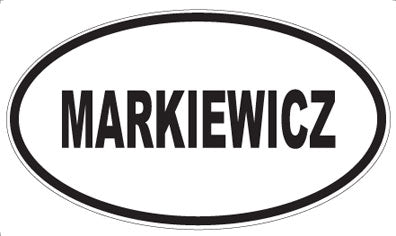 MARKIEWICZ - Oval Sticker
