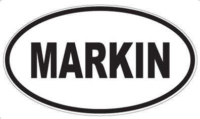 MARKIN - Oval Sticker