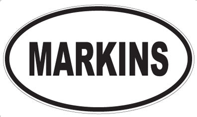 MARKINS - Oval Sticker