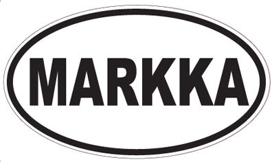 MARKKA - Oval Sticker