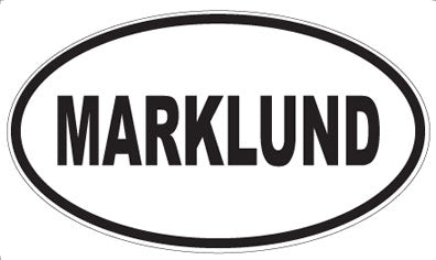 MARKLUND - Oval Sticker