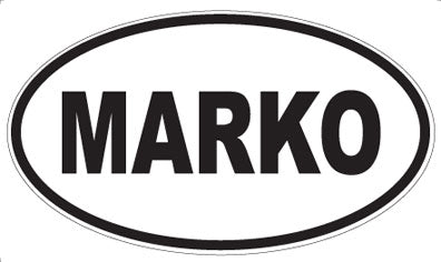 MARKO - Oval Sticker