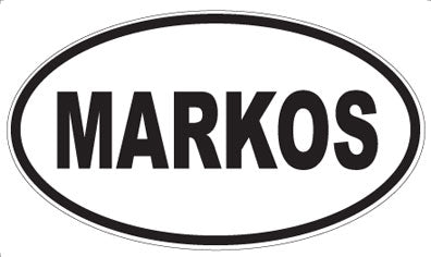 MARKOS - Oval Magnet