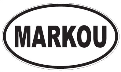 MARKOU - Oval Magnet