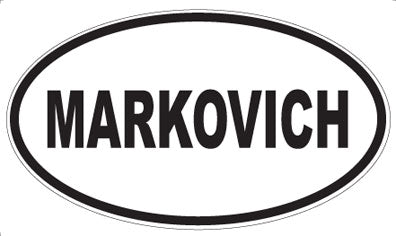 MARKOVICH - Oval Sticker
